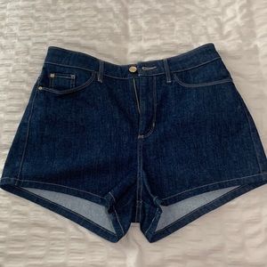 Guess shorts. Blue, stretchy, body hugging fit. Size 30